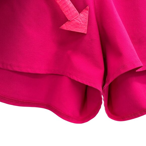 The North Face Womens Small Shorts Pull On Neon Pink Athletic Short Zipper - Picture 4 of 8